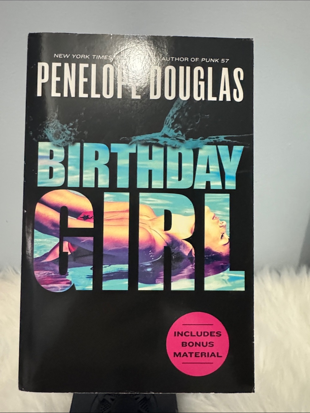 "Birthday Girl" Paperback Book - Black with Teal & Pink Cover
